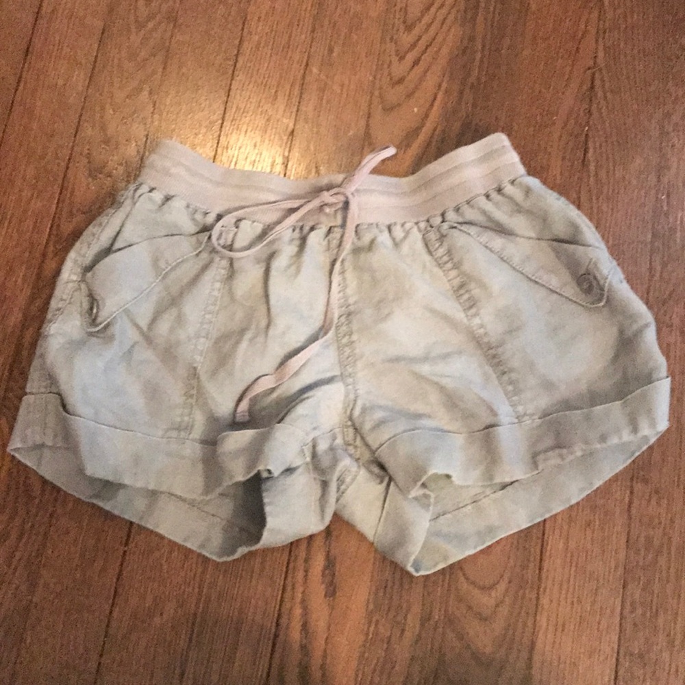 Linen Drawstring Shorts